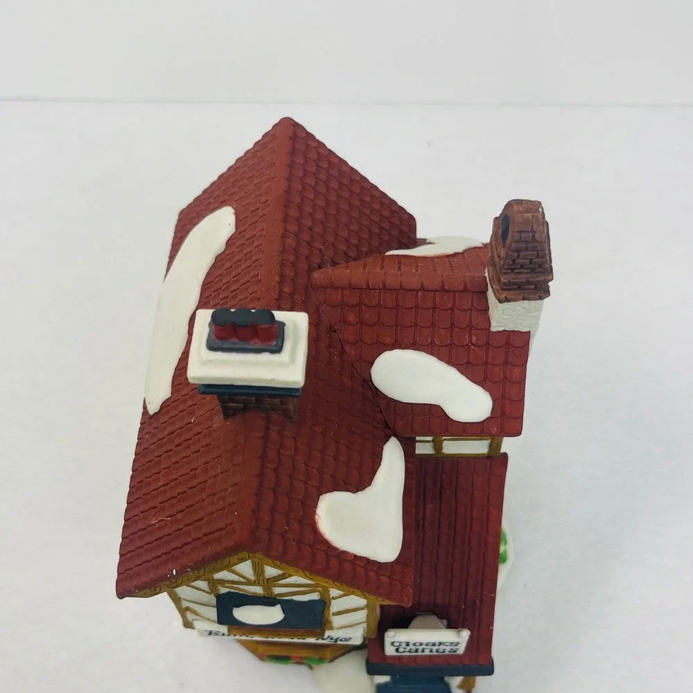 Dept 56 Dickens Village Bumpstead Nye Cloaks Canes 58084 Christmas House Lighted